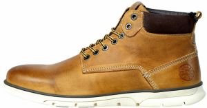 JACK & JONES Šnurovacie čižmy 'Tubar'  karamelová / tmavohnedá