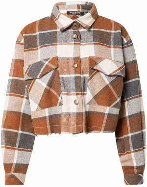 Nasty Gal Blúzka  béžová / hnedá / sivá