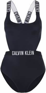Calvin Klein Swimwear Jednodielne plavky  čierna / biela