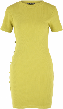 Nasty Gal Pletené šaty  trstinová