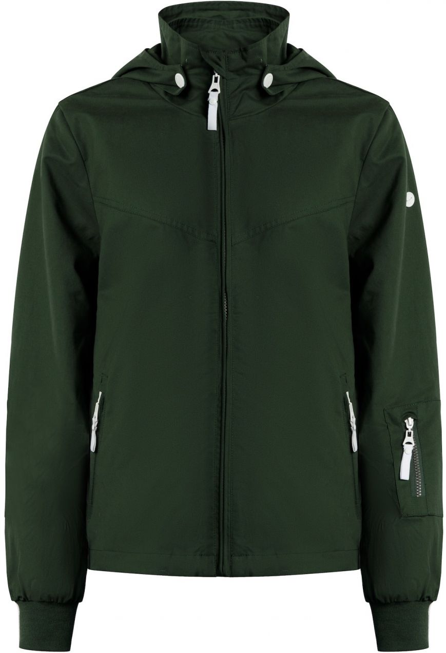 DreiMaster Maritim Prechodná bunda  jedľová / biela