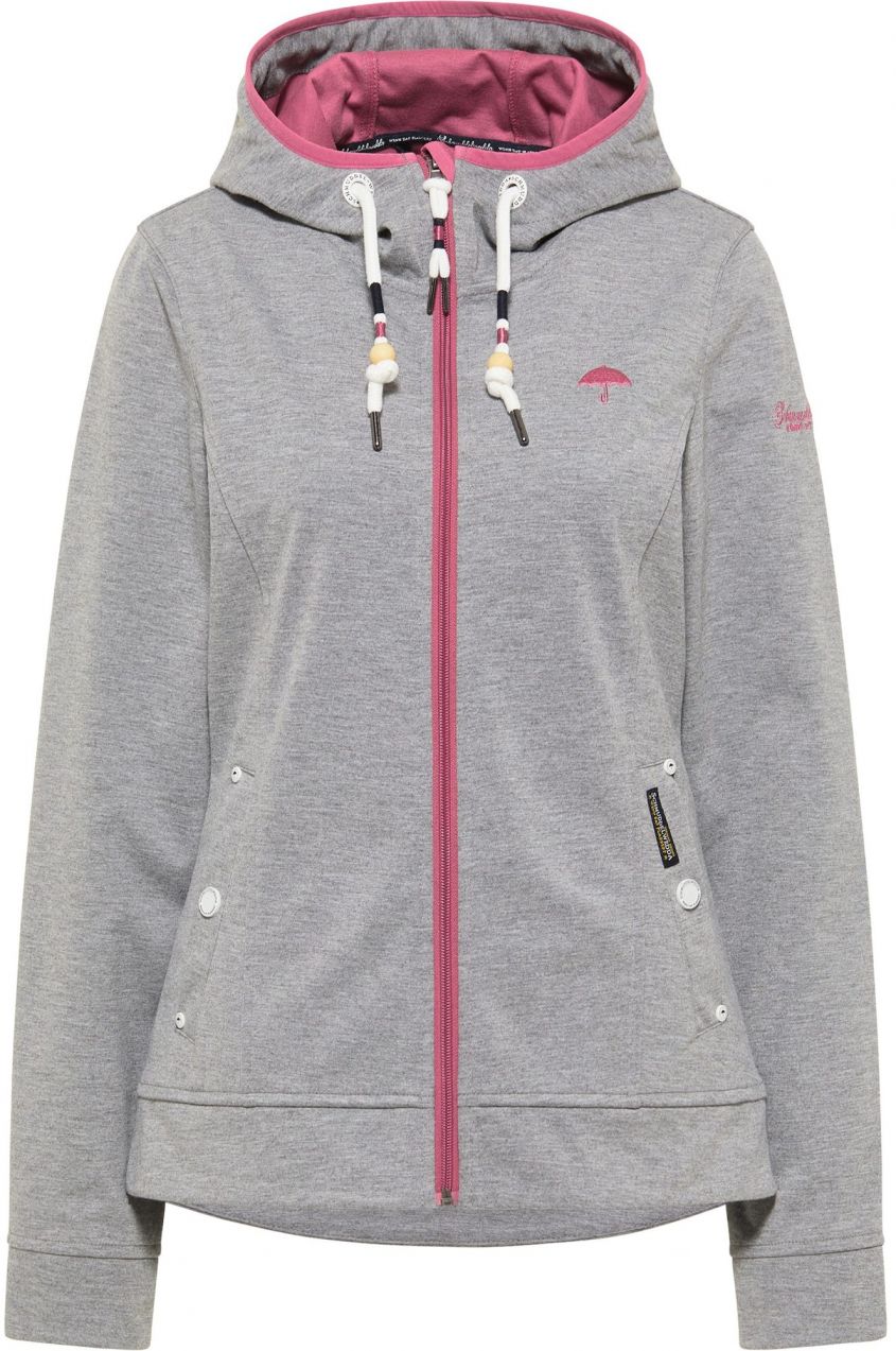 Schmuddelwedda Funkčná bunda 'Kianna'  žltá / sivá melírovaná / ružová / čierna / biela