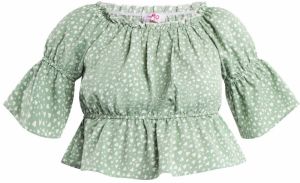 MYMO Blúzka  zelená / biela