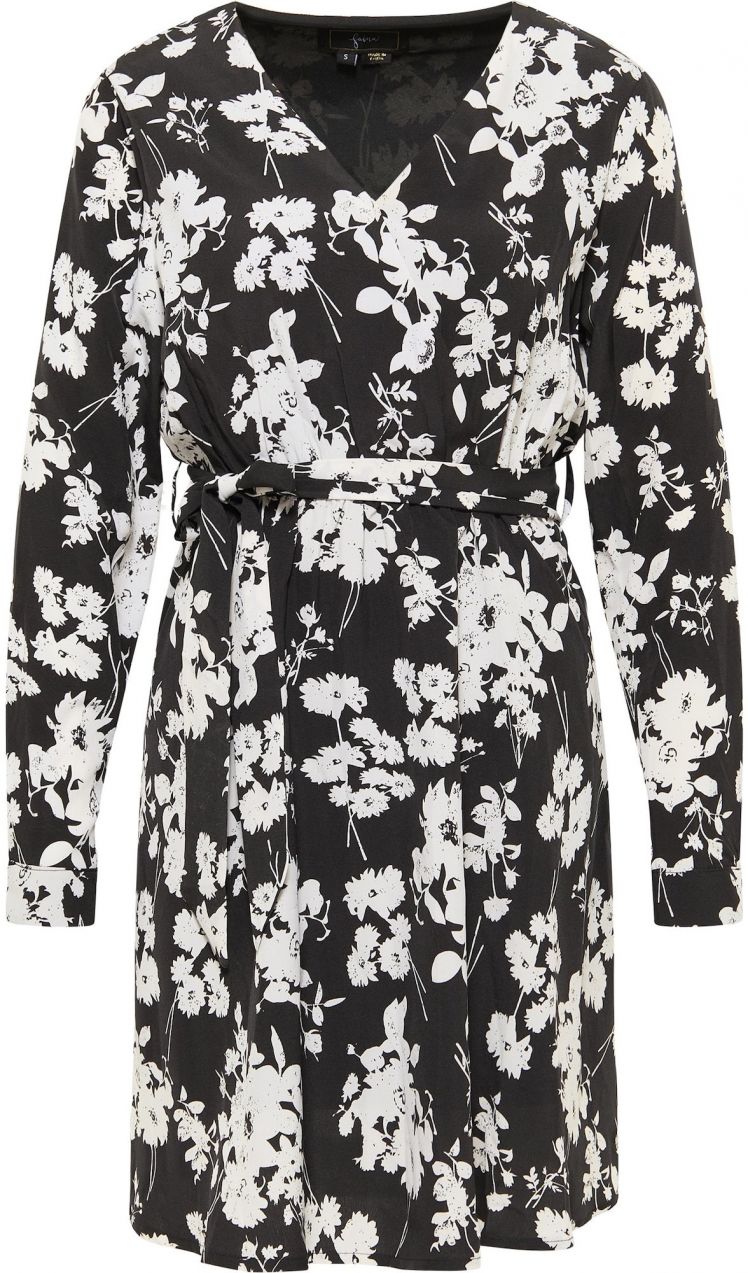 faina Šaty  čierna / biela