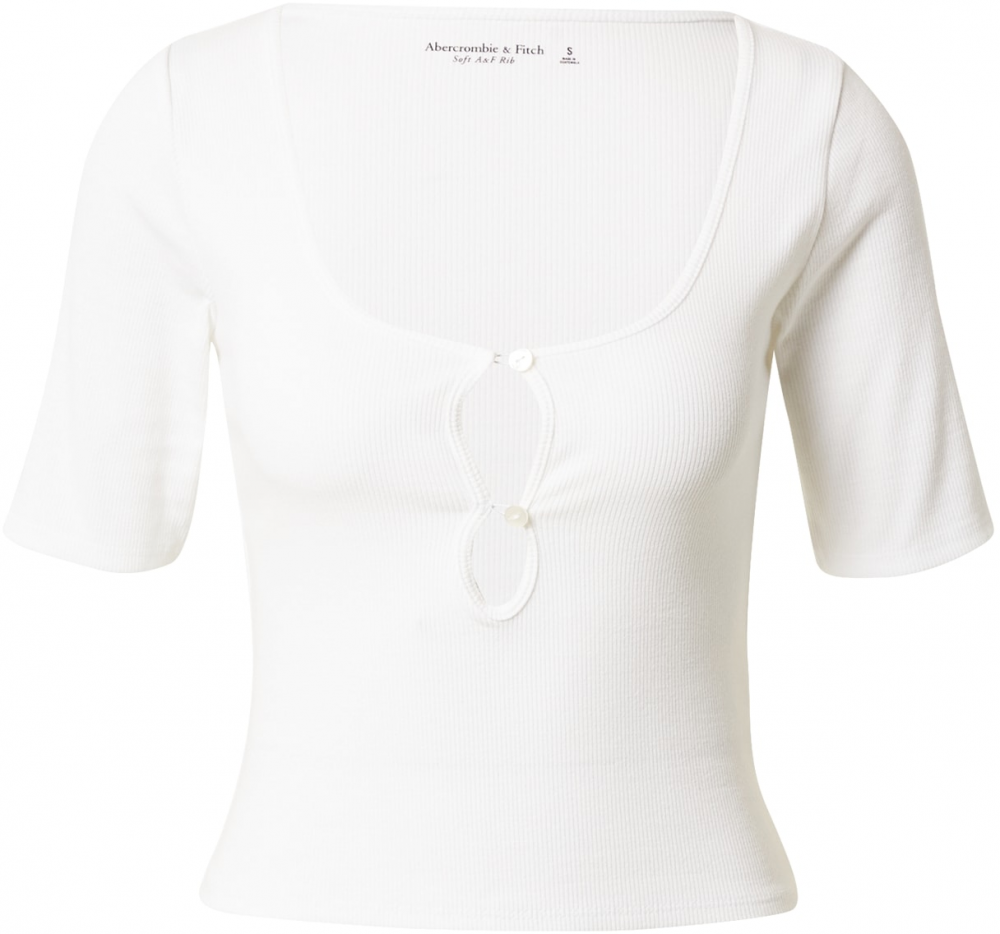 Abercrombie & Fitch Tričko  biela
