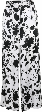 Nasty Gal Petite Nohavice  čierna / biela