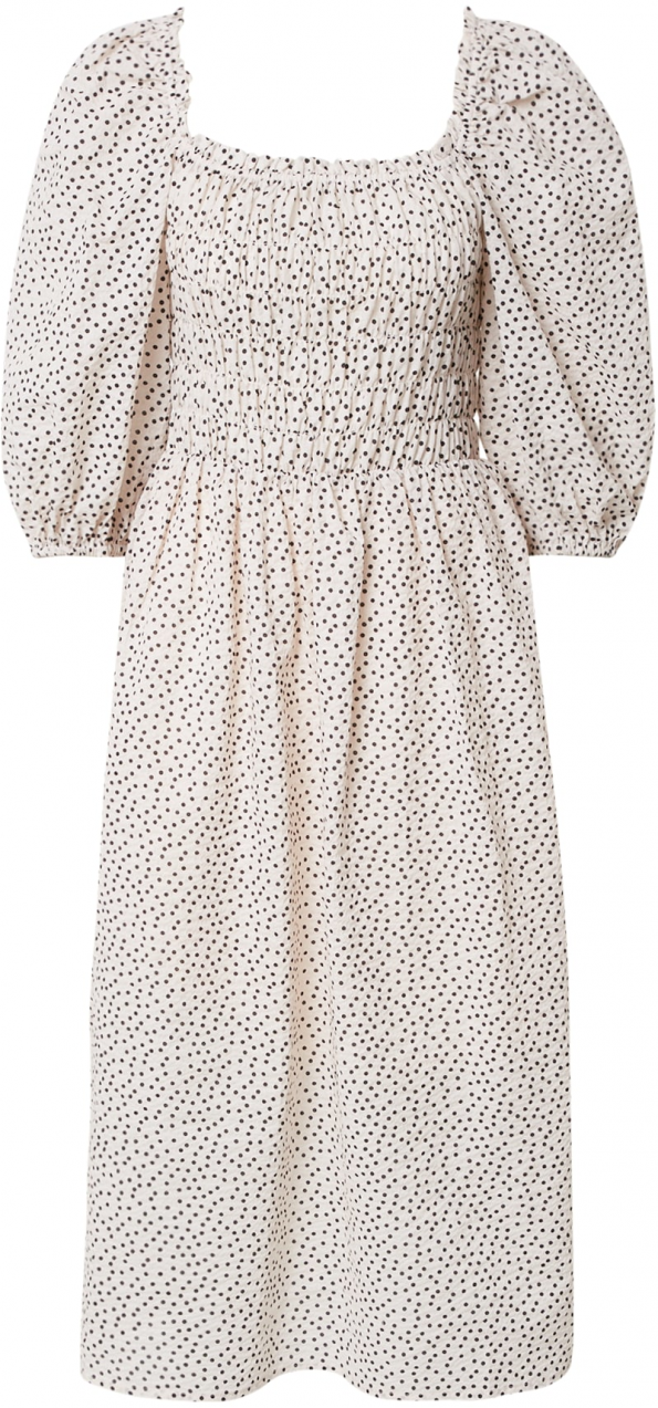 JUST FEMALE Šaty 'Avi'  čierna / šedobiela