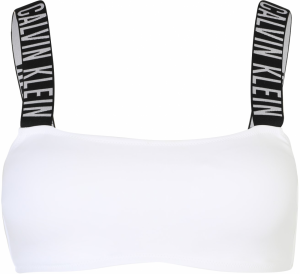 Calvin Klein Swimwear Bikinový top  čierna / biela