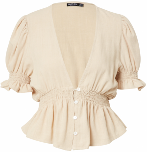 Nasty Gal Blúzka  svetlobéžová