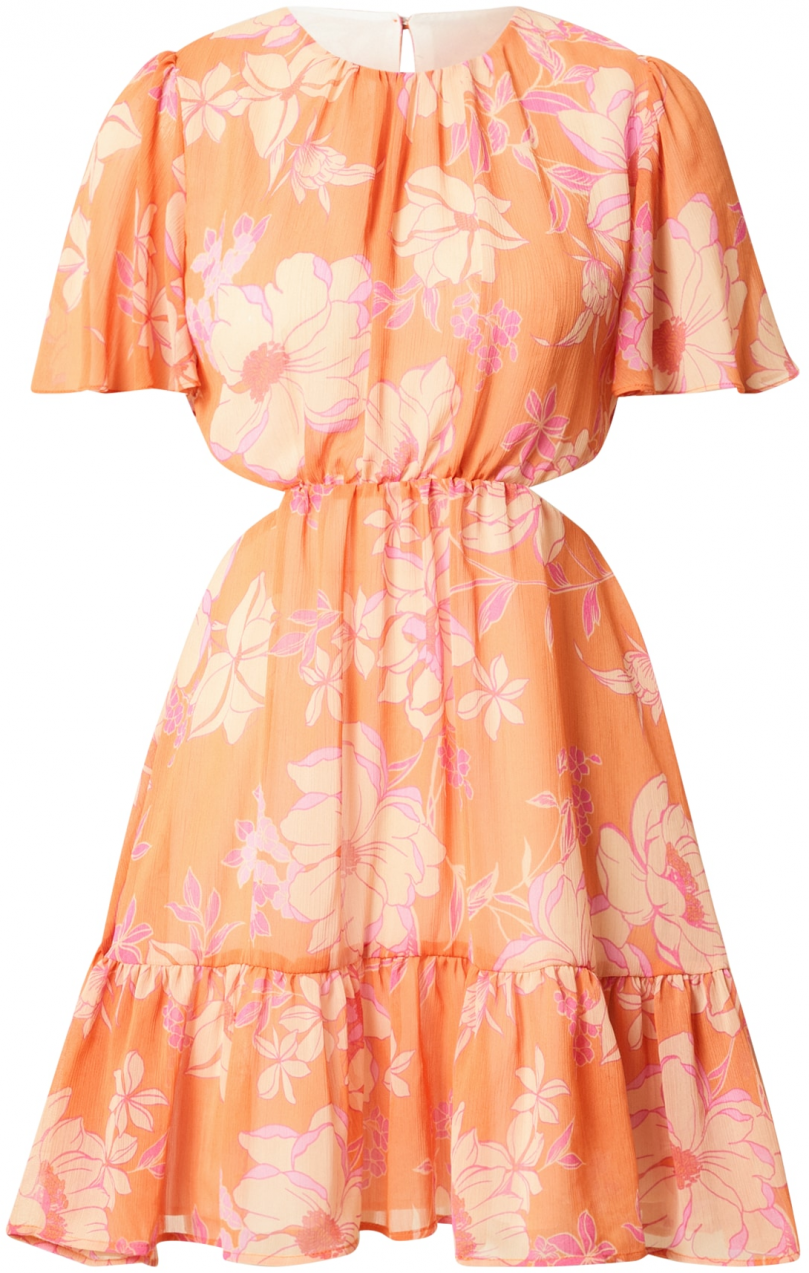 Dorothy Perkins Letné šaty  béžová / oranžová / ružová