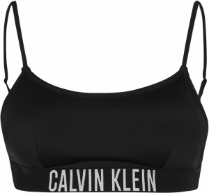 Calvin Klein Swimwear Bikinový top 'Intense power'  čierna / biela