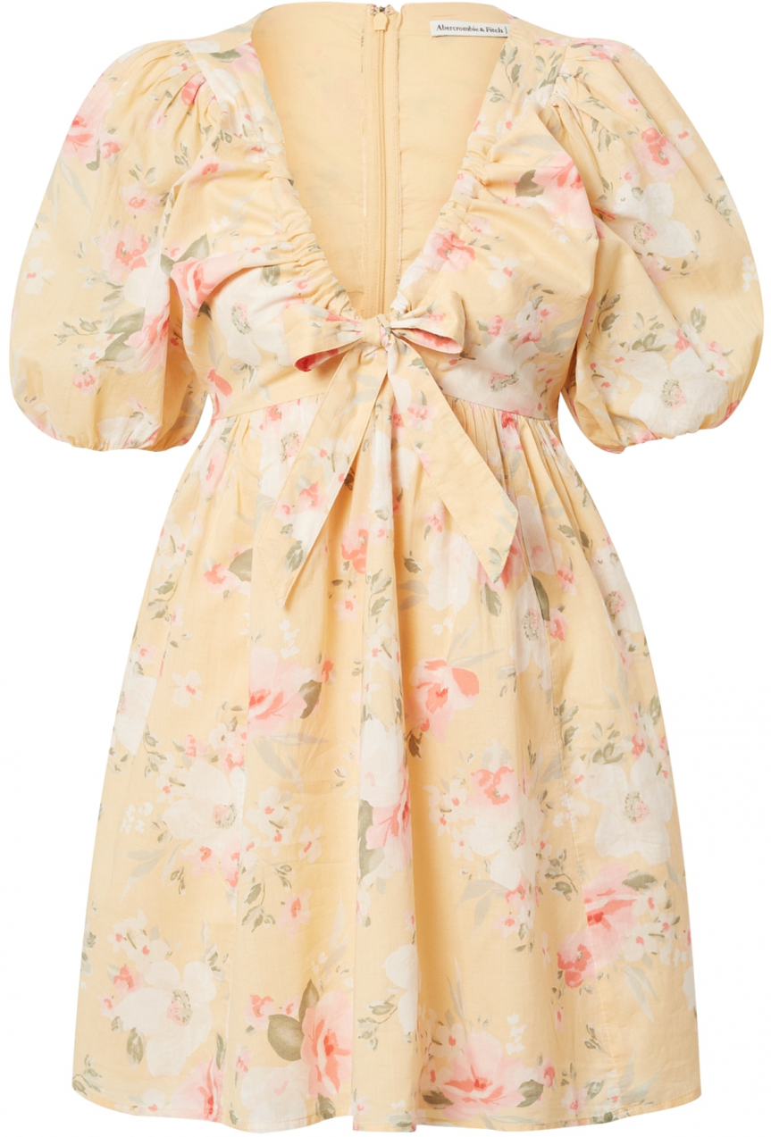 Abercrombie & Fitch Šaty  zmiešané farby / svetlooranžová