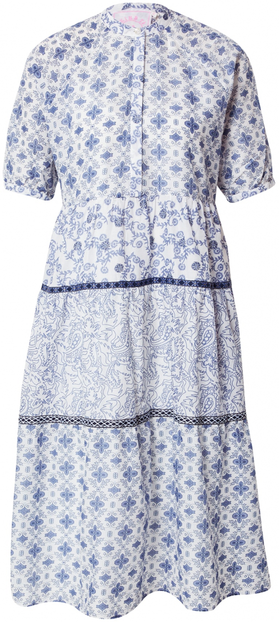 LIEBLINGSSTÜCK Košeľové šaty 'Erona'  modrá / tmavomodrá / biela