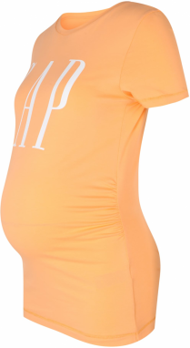 Gap Maternity Tričko  oranžová / biela