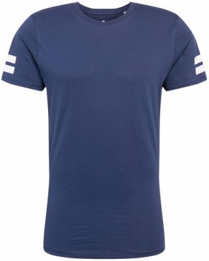 JACK & JONES Tričko 'Boro'  tmavomodrá / biela