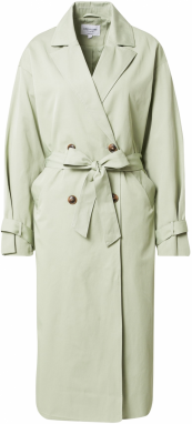 NA-KD Prechodný kabát 'Lisa & Lena'  pastelovo zelená