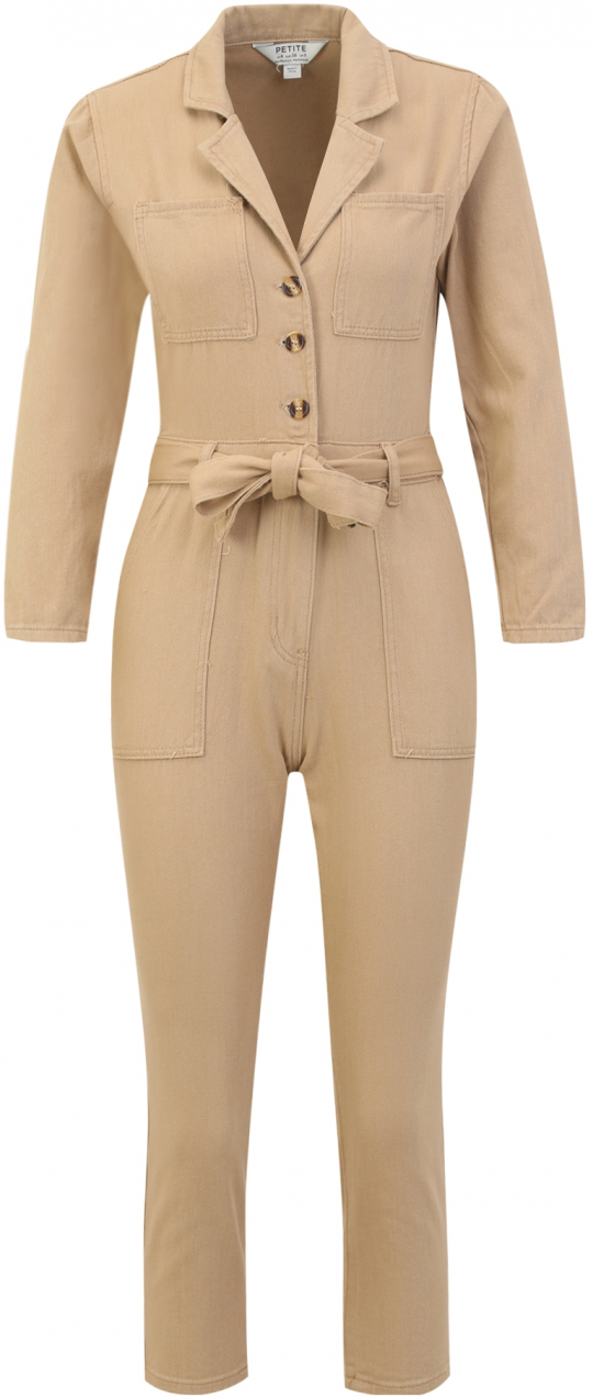 Dorothy Perkins Petite Overal  tmavobéžová