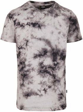 Urban Classics Tričko 'Black Tie Dye Tee'  čierna / biela
