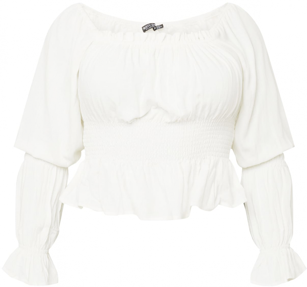 Nasty Gal Plus Blúzka  biela