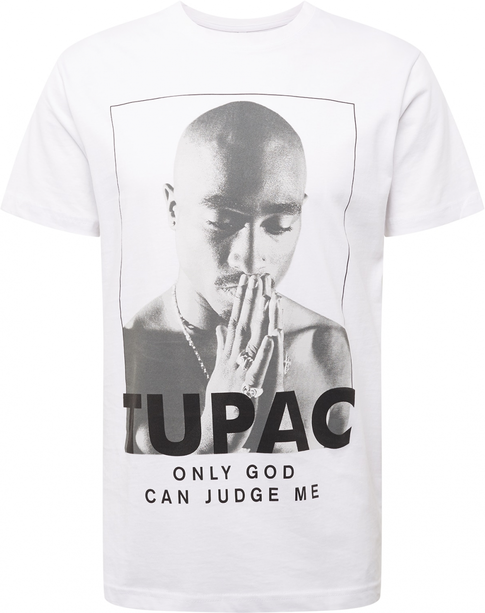 Mister Tee Tričko 'Prayer'  tmavosivá / čierna / biela