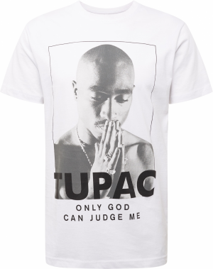 Mister Tee Tričko 'Prayer'  tmavosivá / čierna / biela