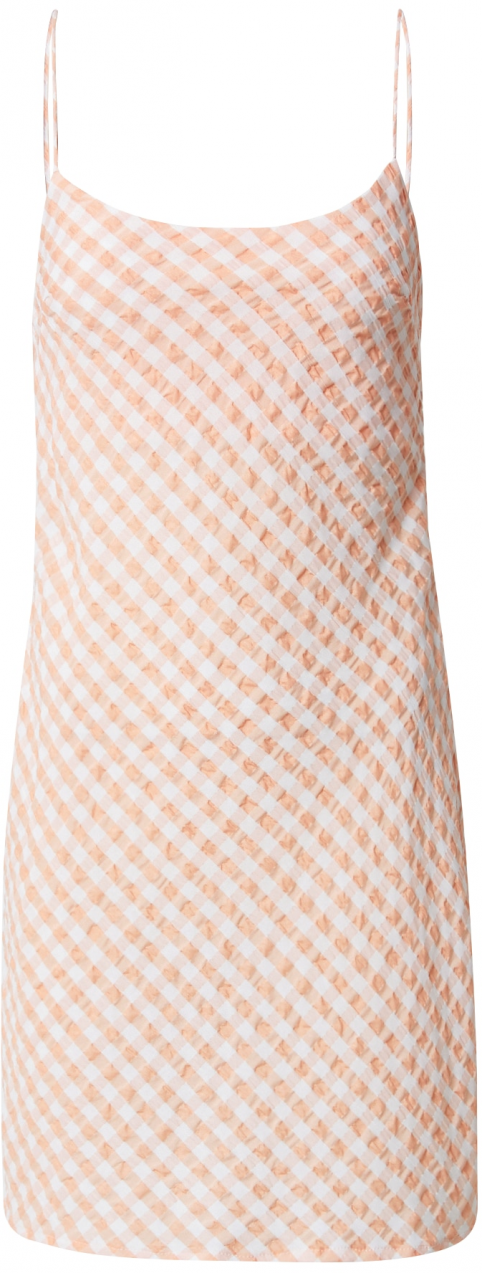 Nasty Gal Šaty  pastelovo oranžová / biela