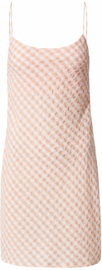 Nasty Gal Šaty  pastelovo oranžová / biela