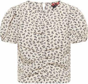 myMo ROCKS Blúzka  čierna / biela ako vlna