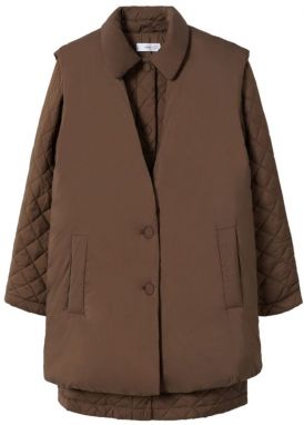 MANGO Zimný kabát 'Piruleta'  hnedá