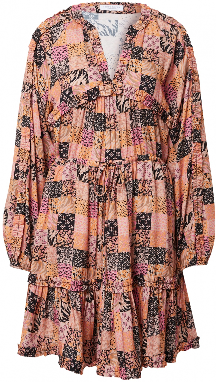 Hofmann Copenhagen Košeľové šaty 'Jenna'  oranžová / svetlooranžová / ružová / čierna