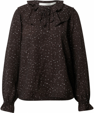 InWear Blúzka 'Mikia'  tmavohnedá / biela