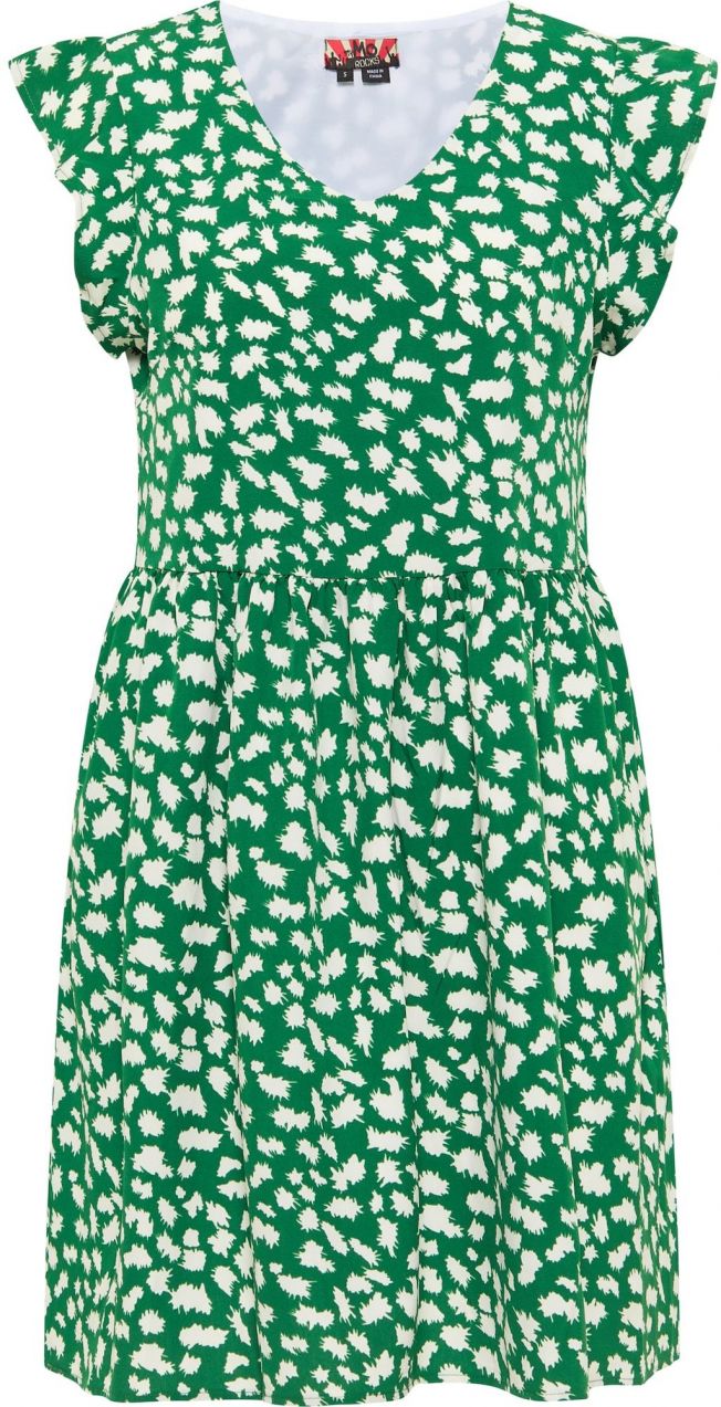 myMo ROCKS Letné šaty  zelená / biela