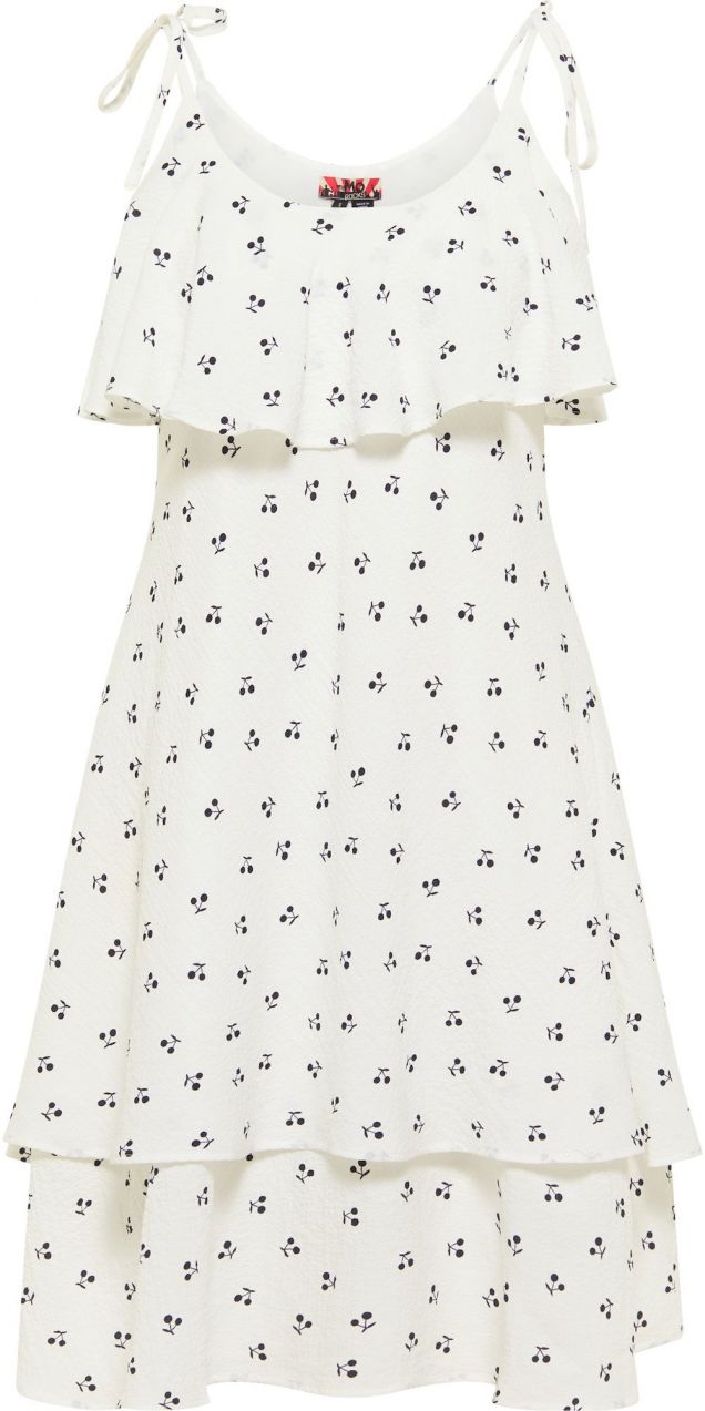 myMo ROCKS Letné šaty  čierna / prírodná biela