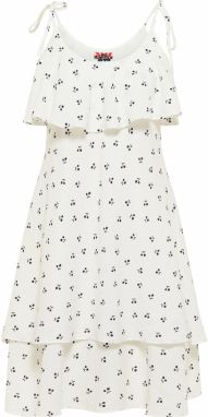 myMo ROCKS Letné šaty  čierna / prírodná biela