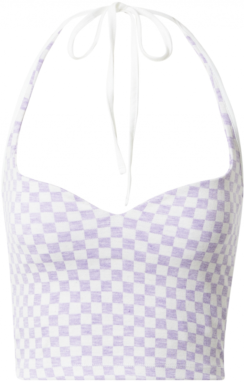 Nasty Gal Top  fialová / biela