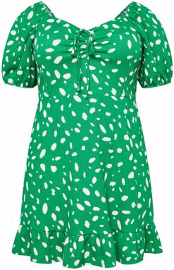 Dorothy Perkins Curve Šaty  zelená / biela