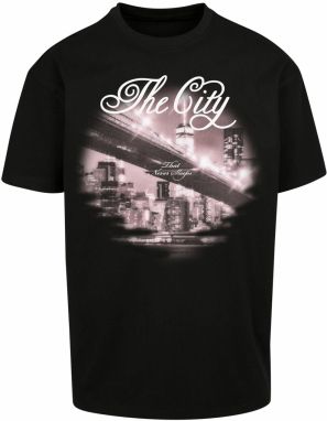 Mister Tee Tričko 'The City'  orgovánová / svetlofialová / čierna / biela