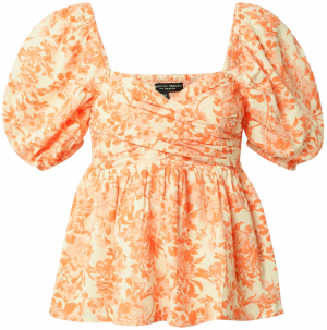 Dorothy Perkins Blúzka  pastelovo žltá / marhuľová / hrdzavo červená