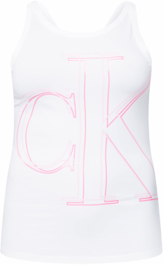 Calvin Klein Jeans Curve Top  ružová / biela