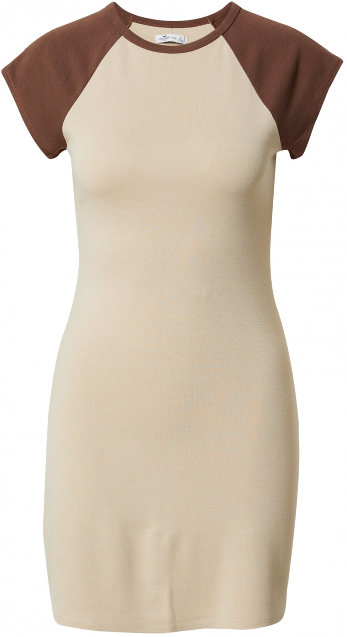 HOLLISTER Šaty  hnedá / svetlohnedá