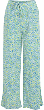 PIECES Nohavice 'LAMINA'  azúrová / žltá / pastelovo zelená / šedobiela