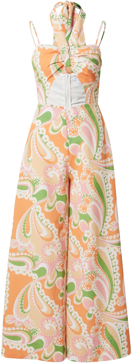 Warehouse Overal  béžová / svetlozelená / oranžová / ružová