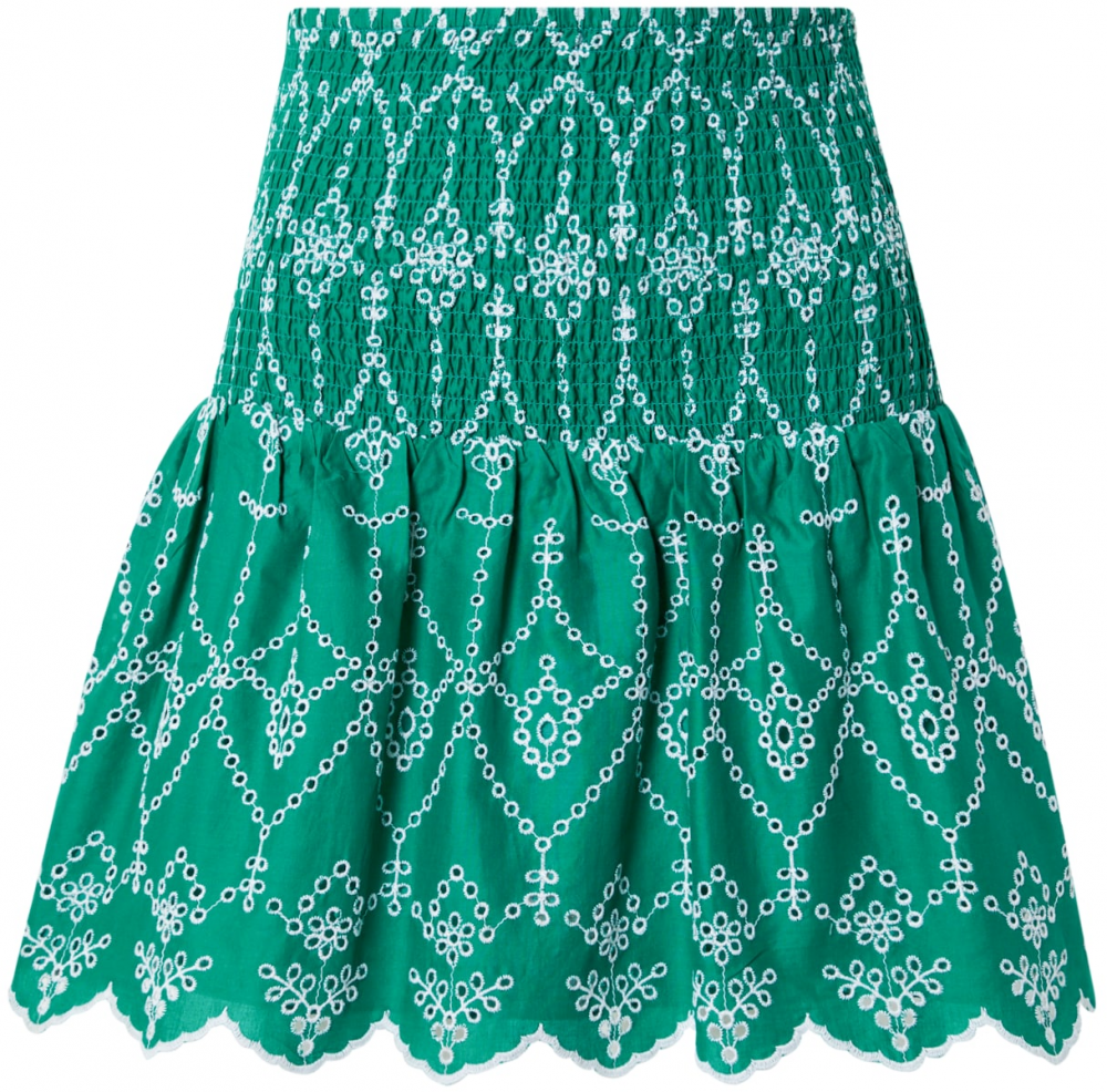 Gina Tricot Sukňa 'Tindra'  zelená / biela