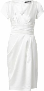 SWING Kokteilové šaty  biela