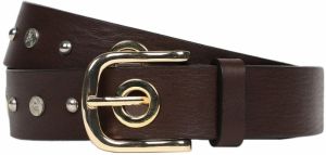 Scalpers Opasky 'New Eyelet'  čokoládová / zlatá