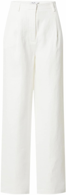NA-KD Plisované nohavice  biela