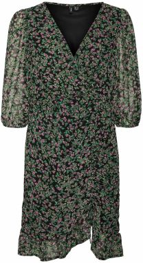 VERO MODA Šaty  trávovo zelená / svetlozelená / orchideová / svetlofialová / čierna