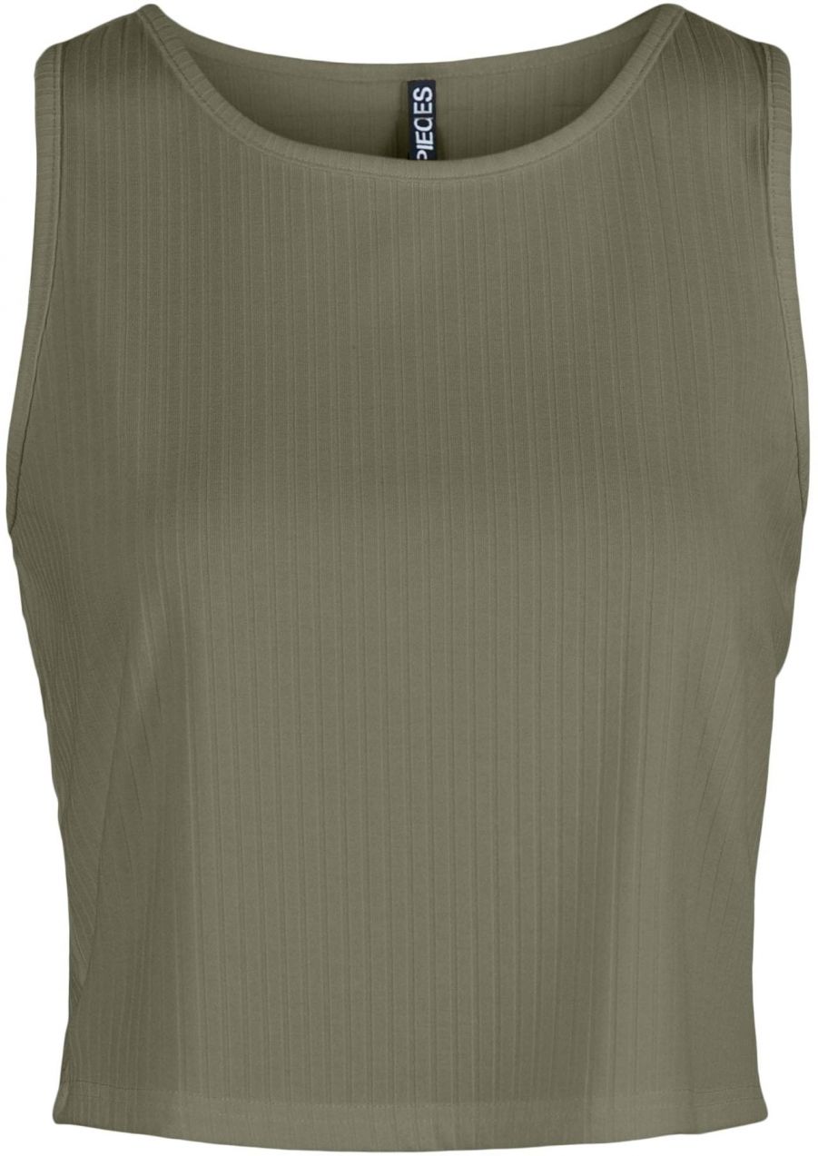 PIECES Top 'Kylie'  kaki