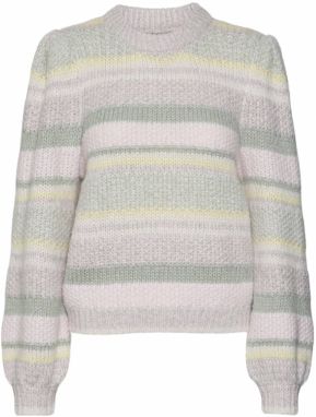 VERO MODA Sveter 'Anne Katrine'  žltá / mätová / ružová