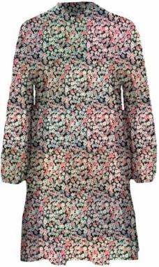 VILA Košeľové šaty 'Minnie'  béžová / svetlofialová / ružová / čierna